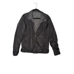 Prada Sport SGA753 Puffer Jacket Mens 52 Black Excellent Linea Rossa Nylon